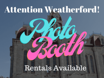 Oh Snap Photo Booth Co. provides photo booth and balloon arch rentals to Weatherford, TX